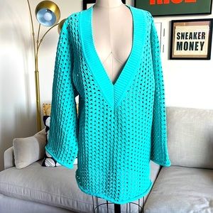 Oversized Hole Knit Dress H&M